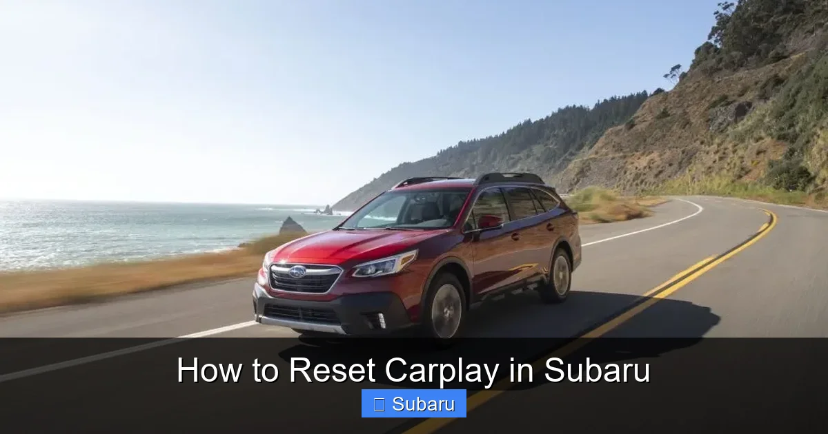 How to Reset Carplay in Subaru