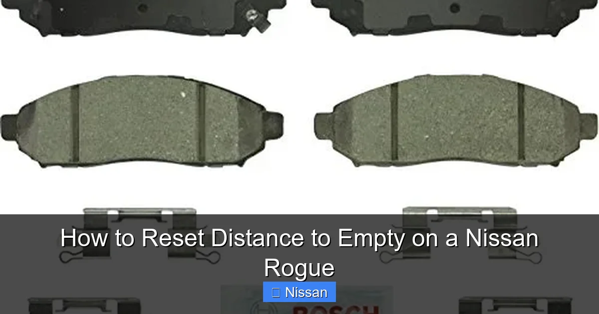 How to Reset Distance to Empty on a Nissan Rogue
