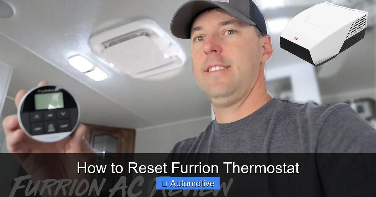 How to Reset Furrion Thermostat
