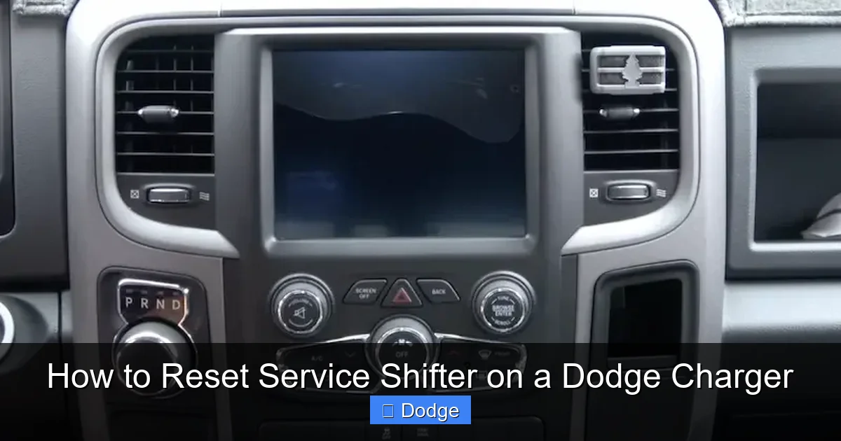 How to Reset Service Shifter on a Dodge Charger