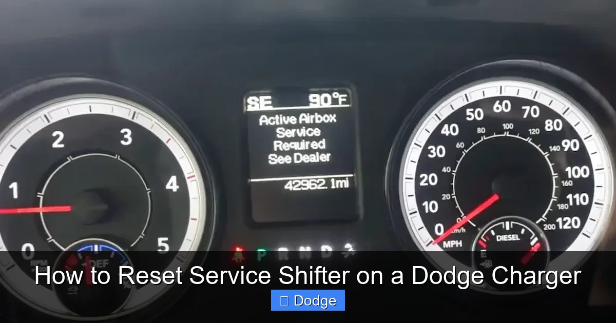 How to Reset Service Shifter on a Dodge Charger