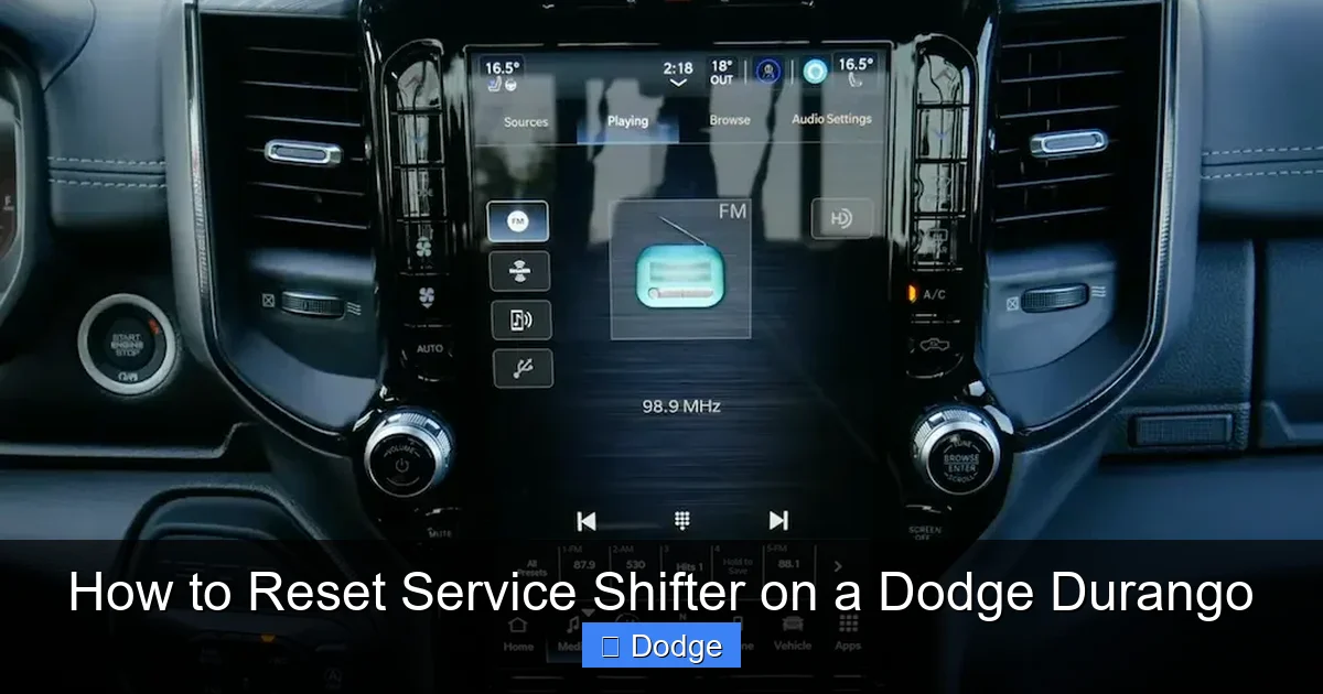 How to Reset Service Shifter on a Dodge Durango