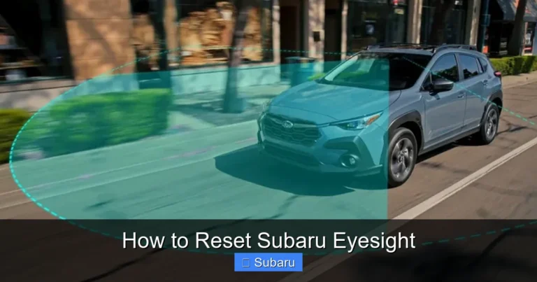 How to Reset Subaru Eyesight