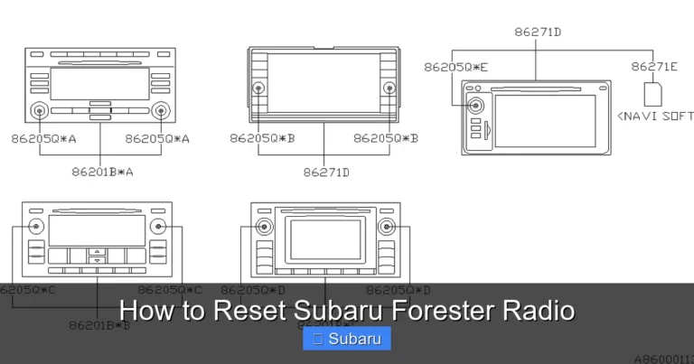 How to Reset Subaru Forester Radio
