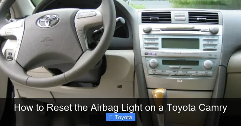 How to Reset the Airbag Light on a Toyota Camry