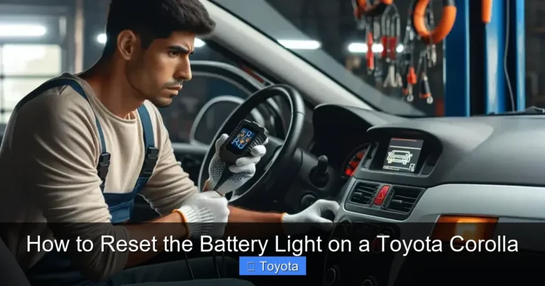How to Reset the Battery Light on a Toyota Corolla