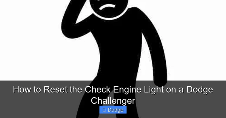 How to Reset the Check Engine Light on a Dodge Challenger
