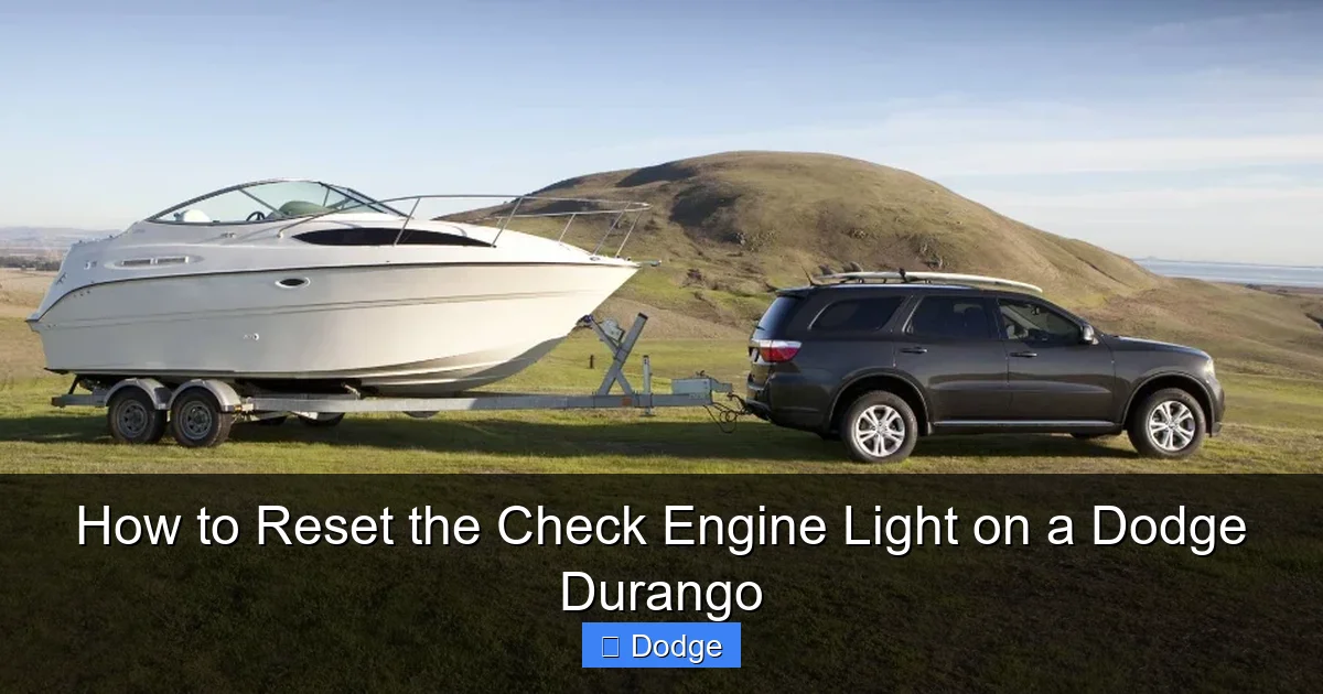 How to Reset the Check Engine Light on a Dodge Durango