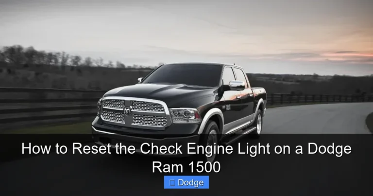 How to Reset the Check Engine Light on a Dodge Ram 1500