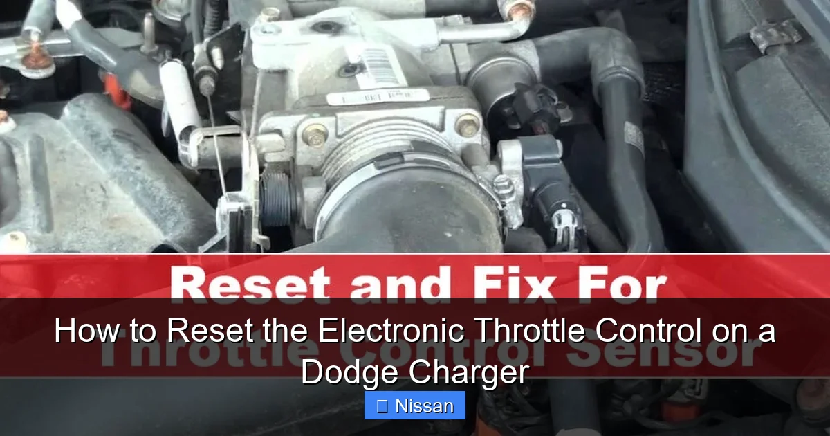 How to Reset the Electronic Throttle Control on a Dodge Charger