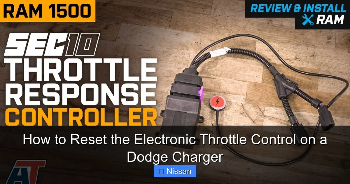 How to Reset the Electronic Throttle Control on a Dodge Charger