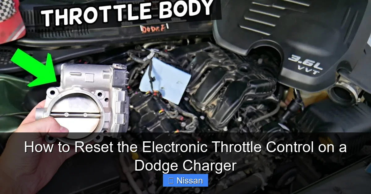 How to Reset the Electronic Throttle Control on a Dodge Charger