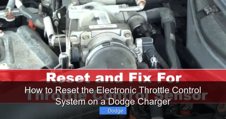 How to Reset the Electronic Throttle Control System on a Dodge Charger