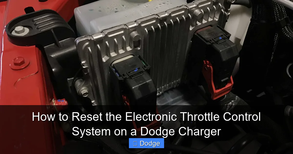 How to Reset the Electronic Throttle Control System on a Dodge Charger