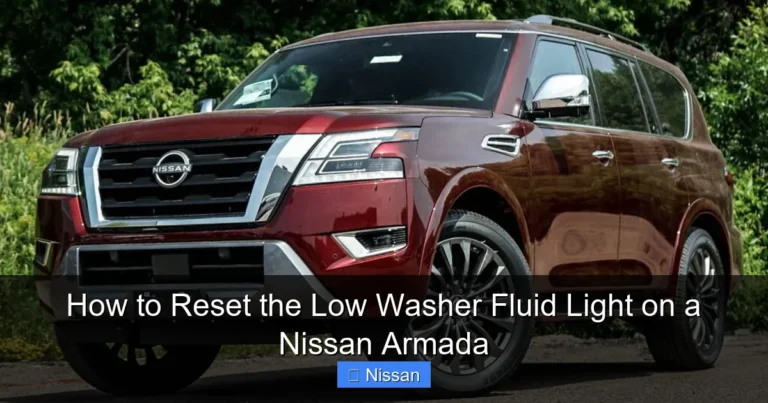 How to Reset the Low Washer Fluid Light on a Nissan Armada