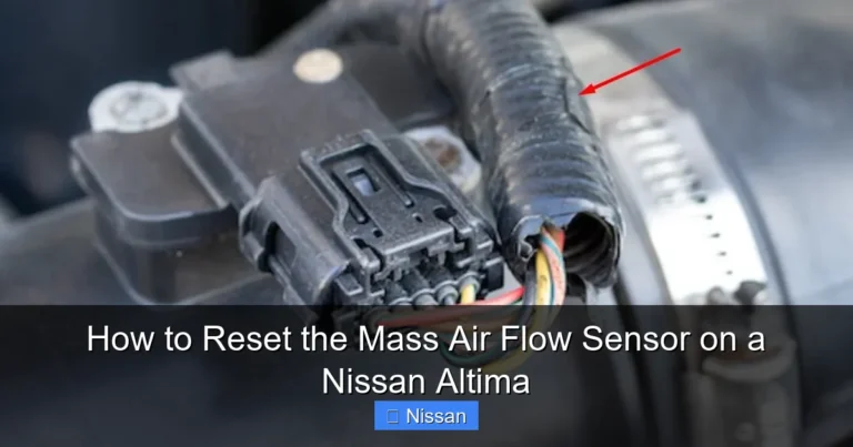 How to Reset the Mass Air Flow Sensor on a Nissan Altima