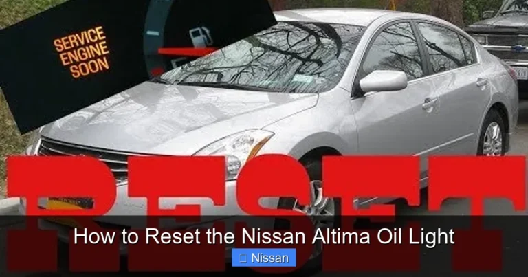 How to Reset the Nissan Altima Oil Light