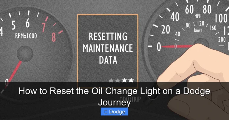 How to Reset the Oil Change Light on a Dodge Journey