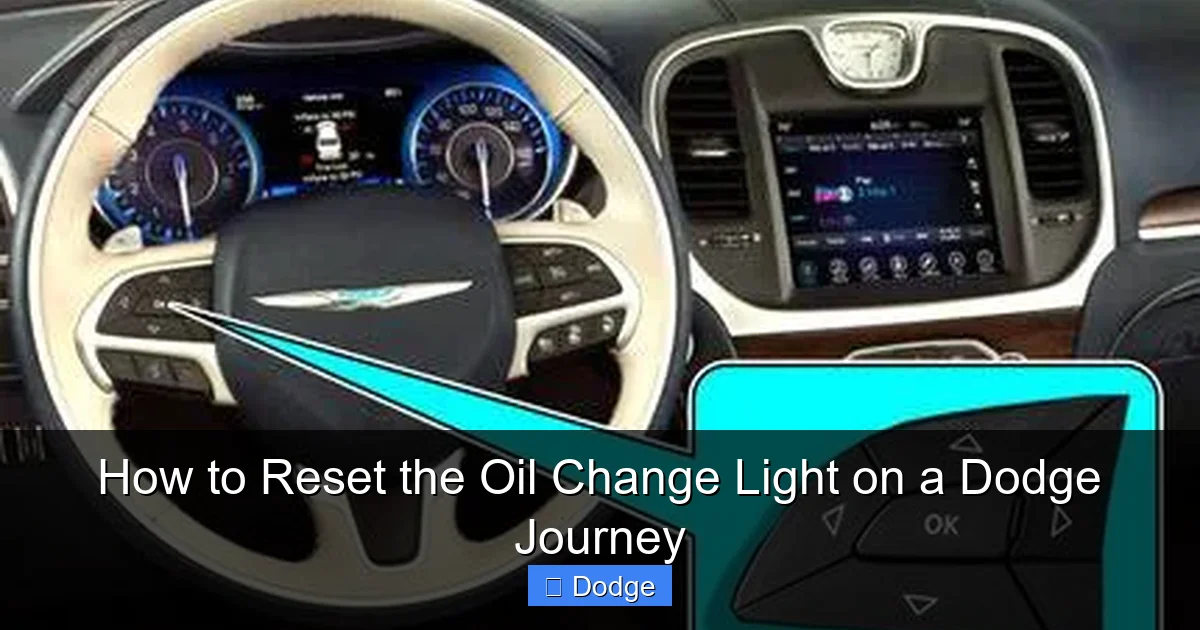 How to Reset the Oil Change Light on a Dodge Journey