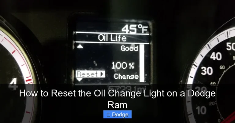 How to Reset the Oil Change Light on a Dodge Ram