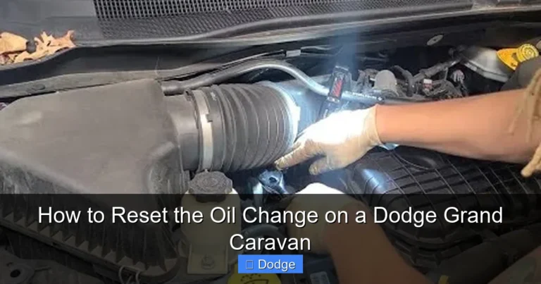 How to Reset the Oil Change on a Dodge Grand Caravan