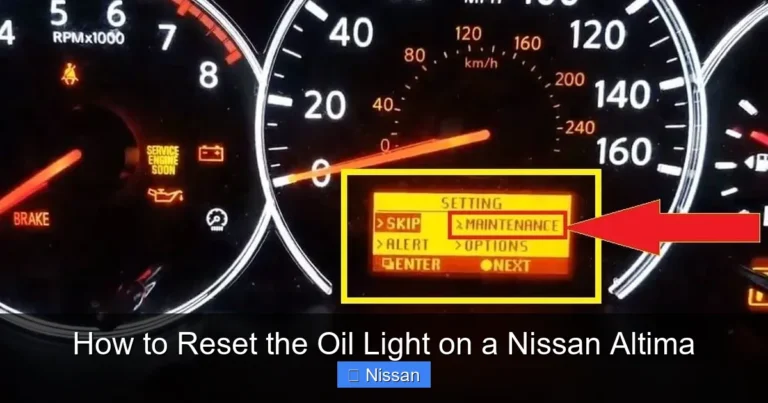 How to Reset the Oil Light on a Nissan Altima