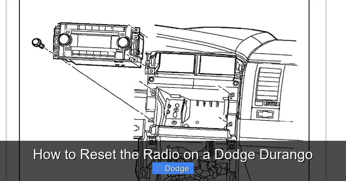 How to Reset the Radio on a Dodge Durango