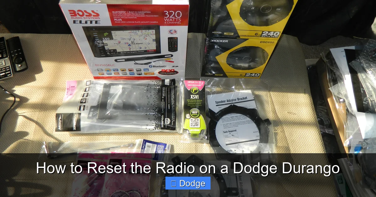 How to Reset the Radio on a Dodge Durango