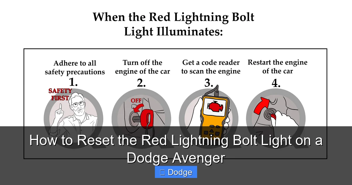 How to Reset the Red Lightning Bolt Light on a Dodge Avenger