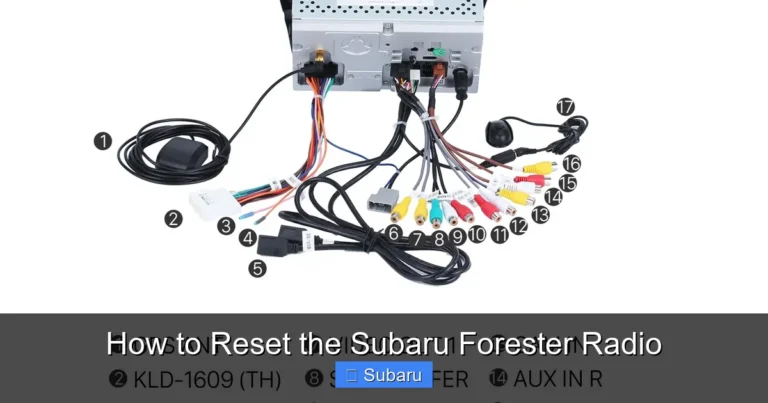 How to Reset the Subaru Forester Radio