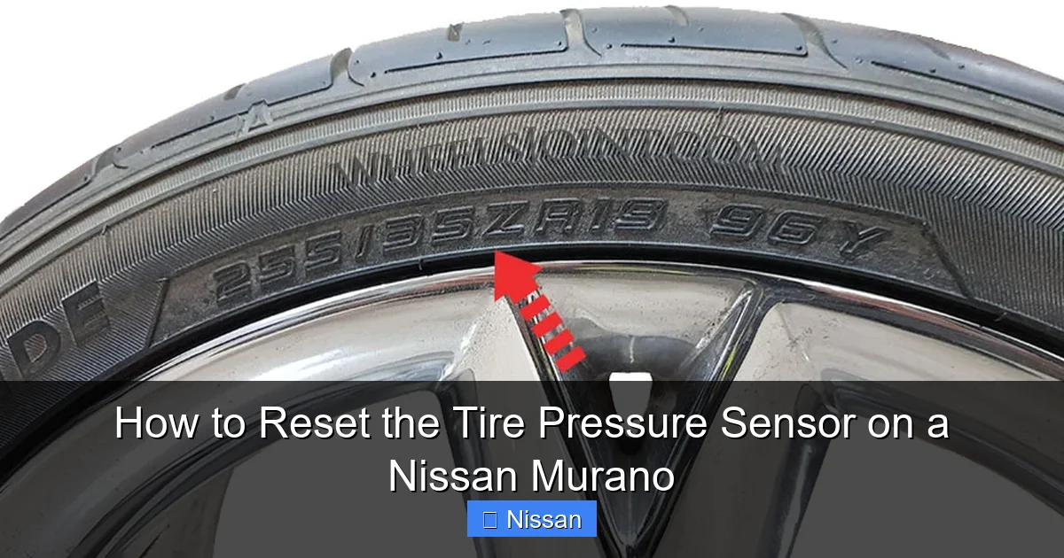 How to Reset the Tire Pressure Sensor on a Nissan Murano