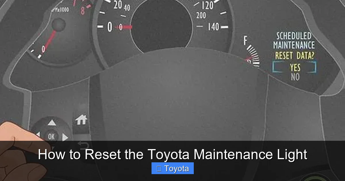 How to Reset the Toyota Maintenance Light