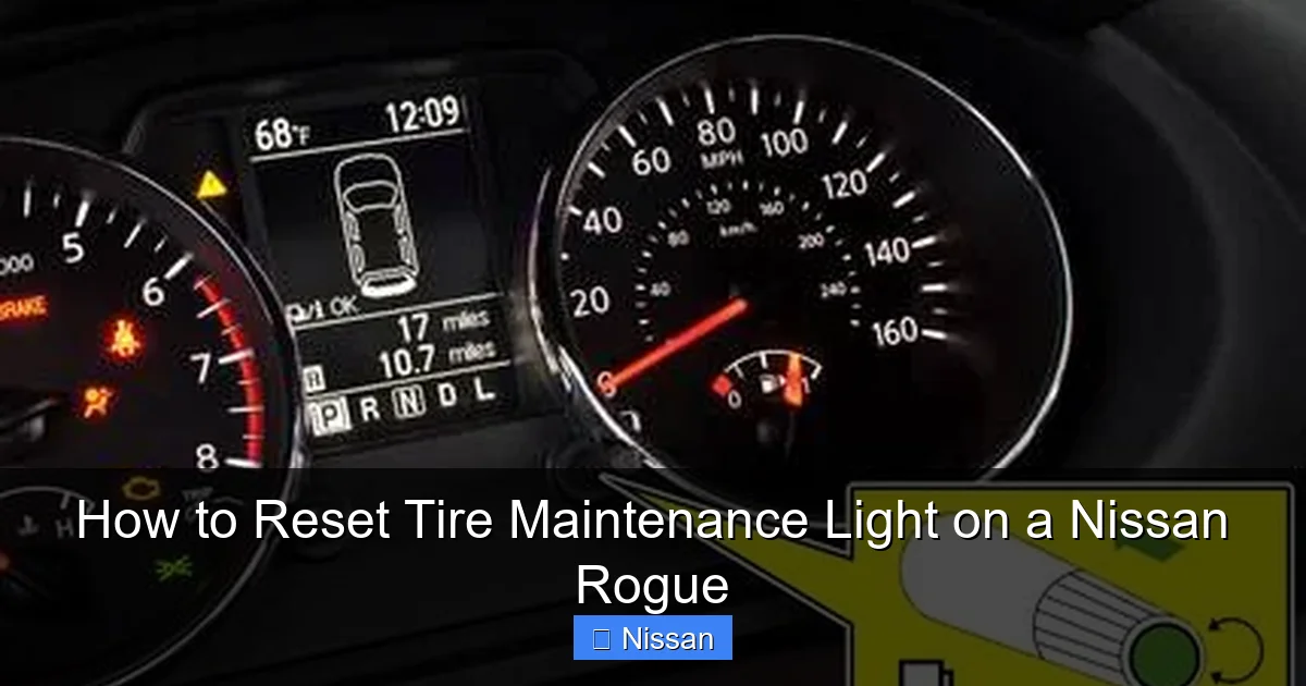 How to Reset Tire Maintenance Light on a Nissan Rogue