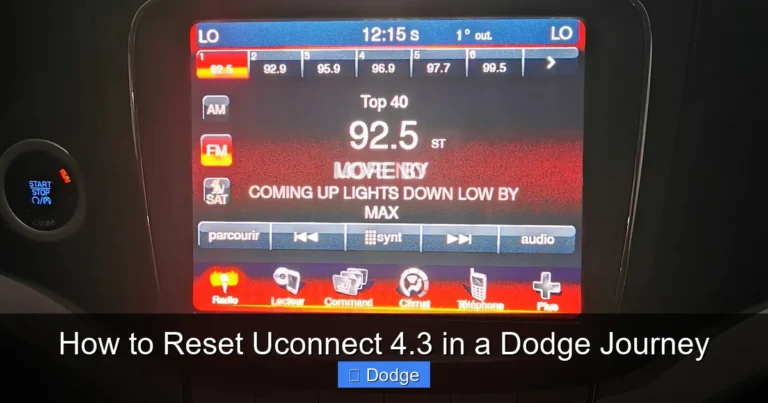 How to Reset Uconnect 4.3 in a Dodge Journey