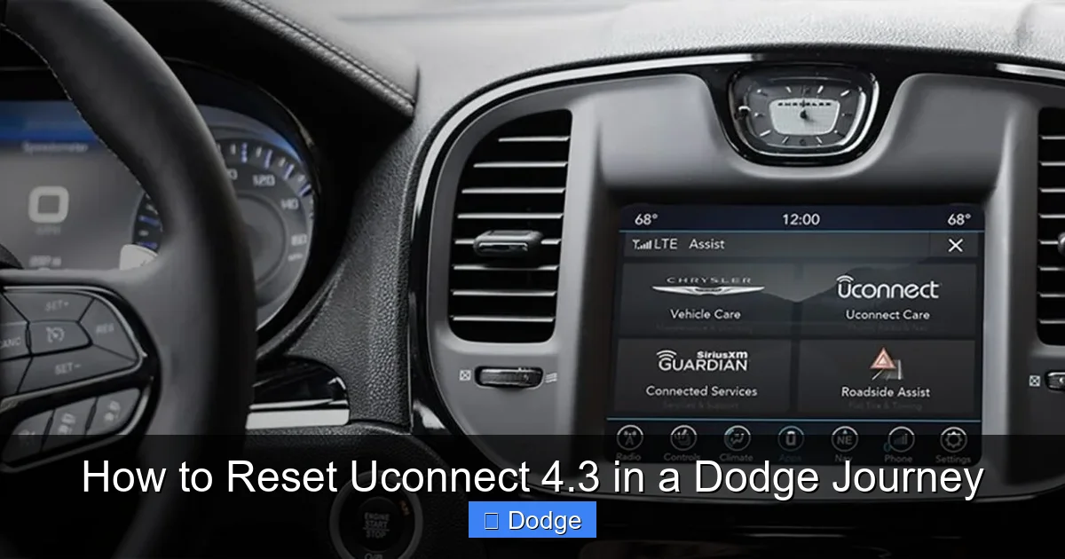 How to Reset Uconnect 4.3 in a Dodge Journey