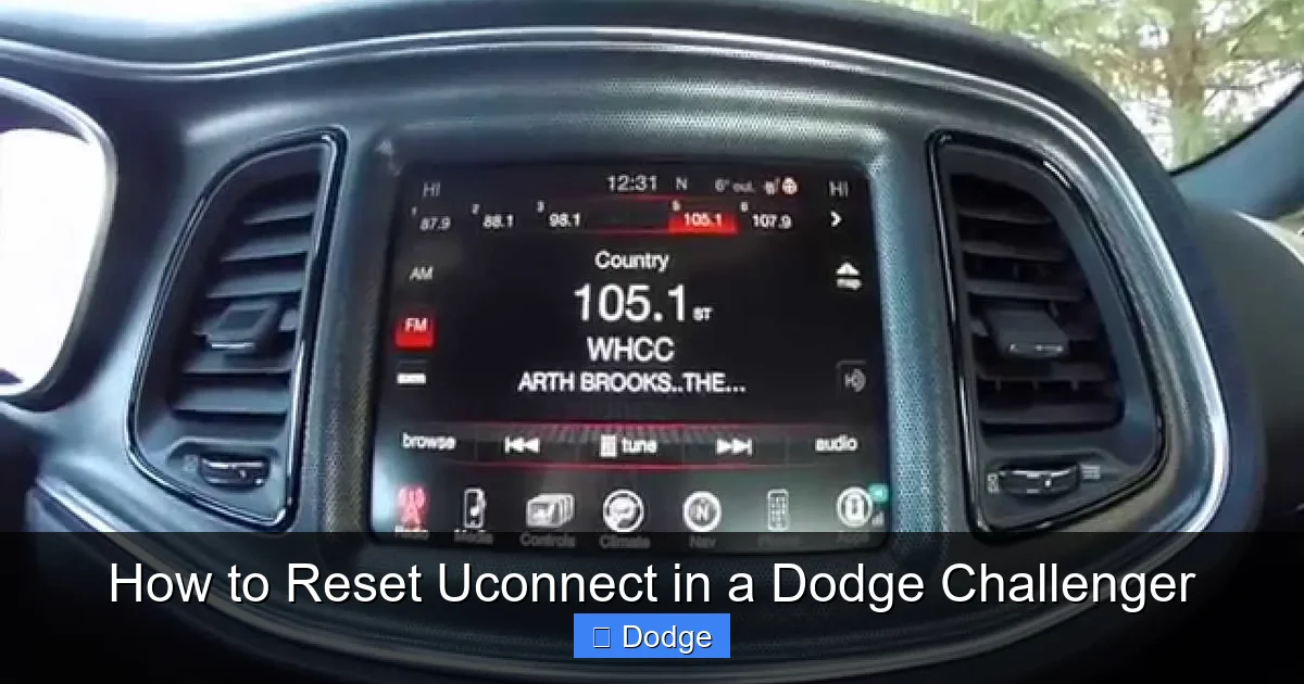 How to Reset Uconnect in a Dodge Challenger