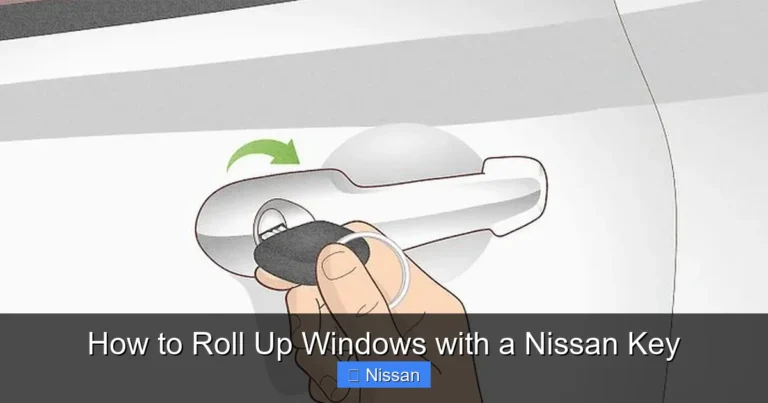 How to Roll Up Windows with a Nissan Key