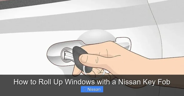 How to Roll Up Windows with a Nissan Key Fob