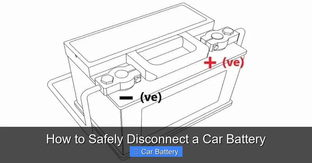 How to Safely Disconnect a Car Battery