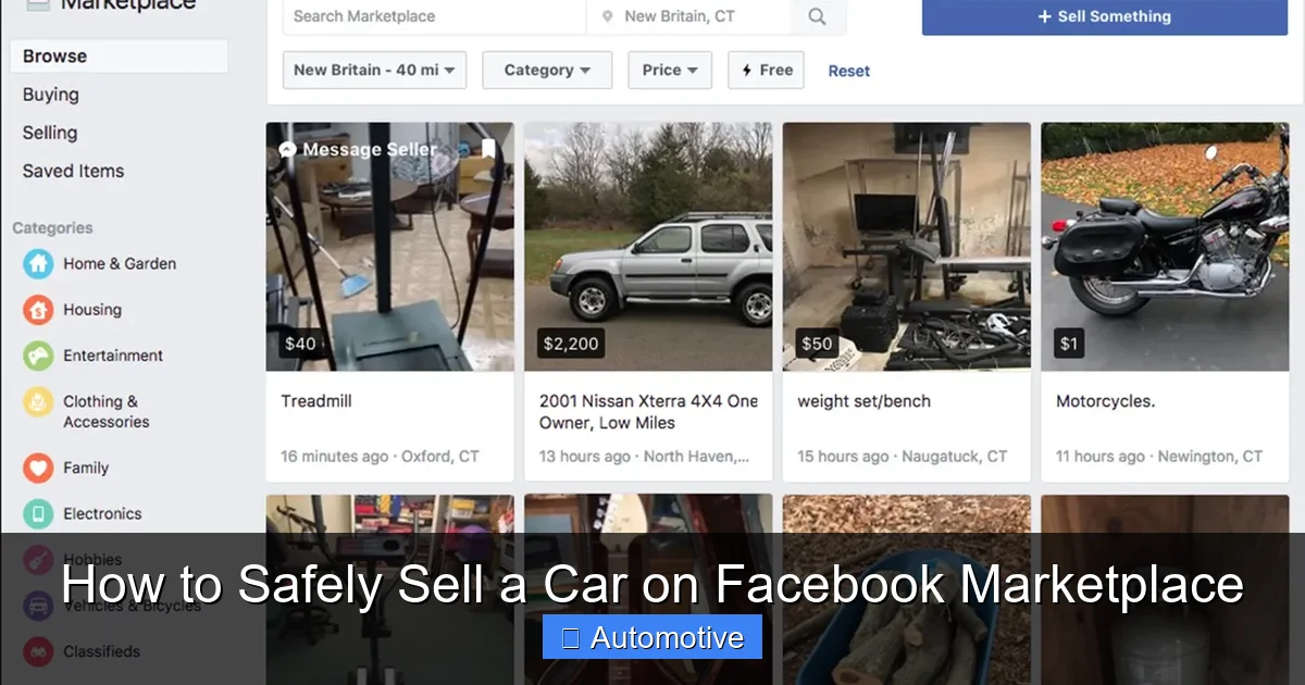 How to Safely Sell a Car on Facebook Marketplace