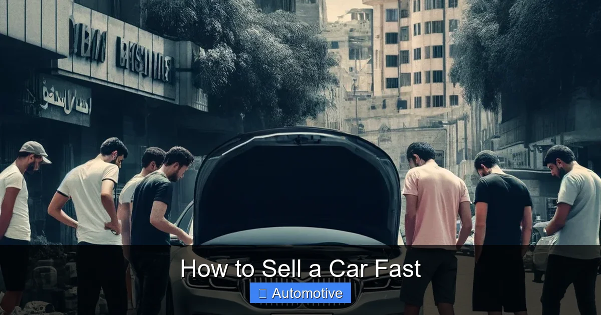How to Sell a Car Fast