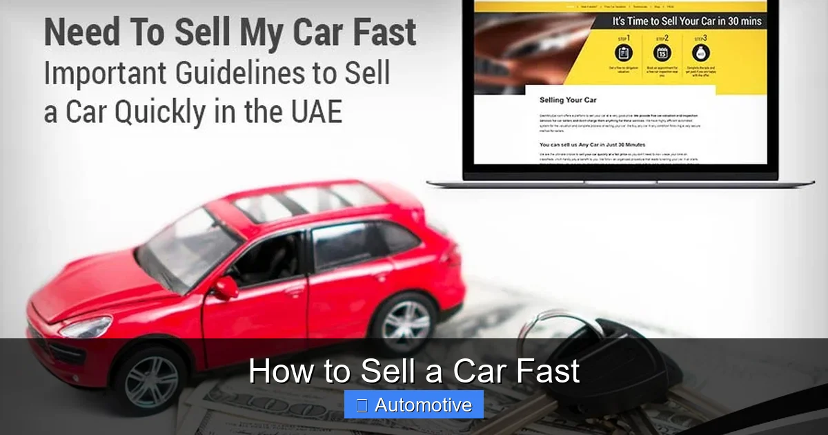 How to Sell a Car Fast