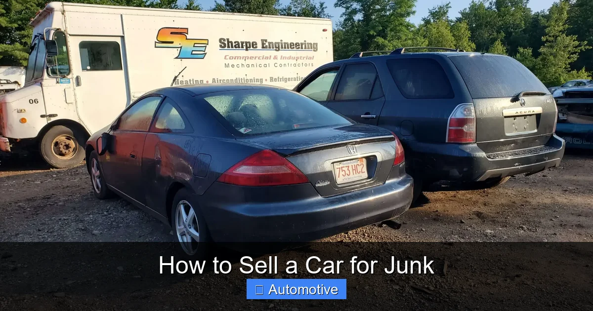 How to Sell a Car for Junk