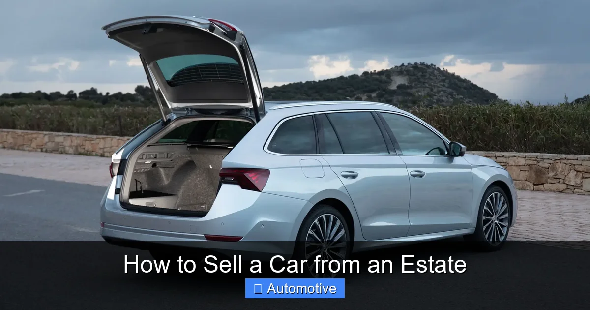 How to Sell a Car from an Estate
