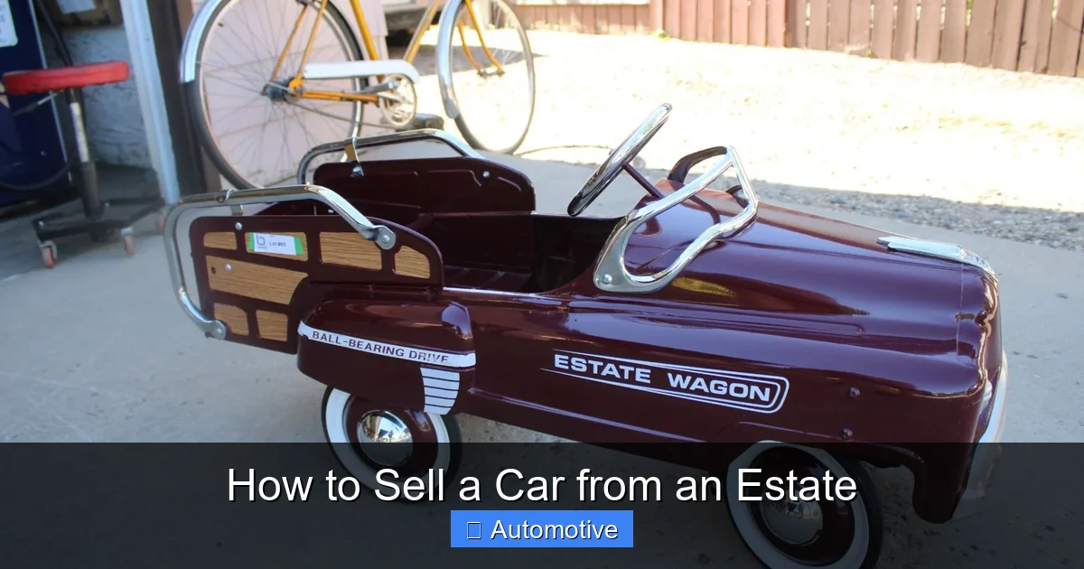 How to Sell a Car from an Estate