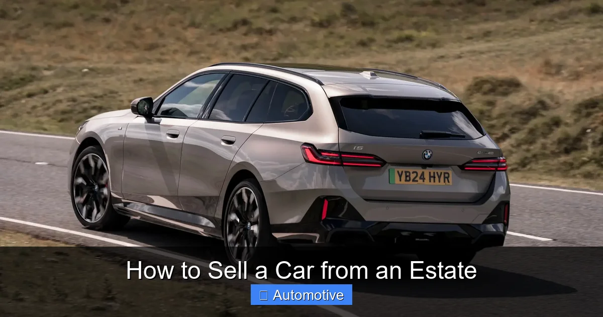 How to Sell a Car from an Estate