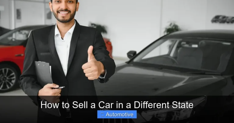 How to Sell a Car in a Different State