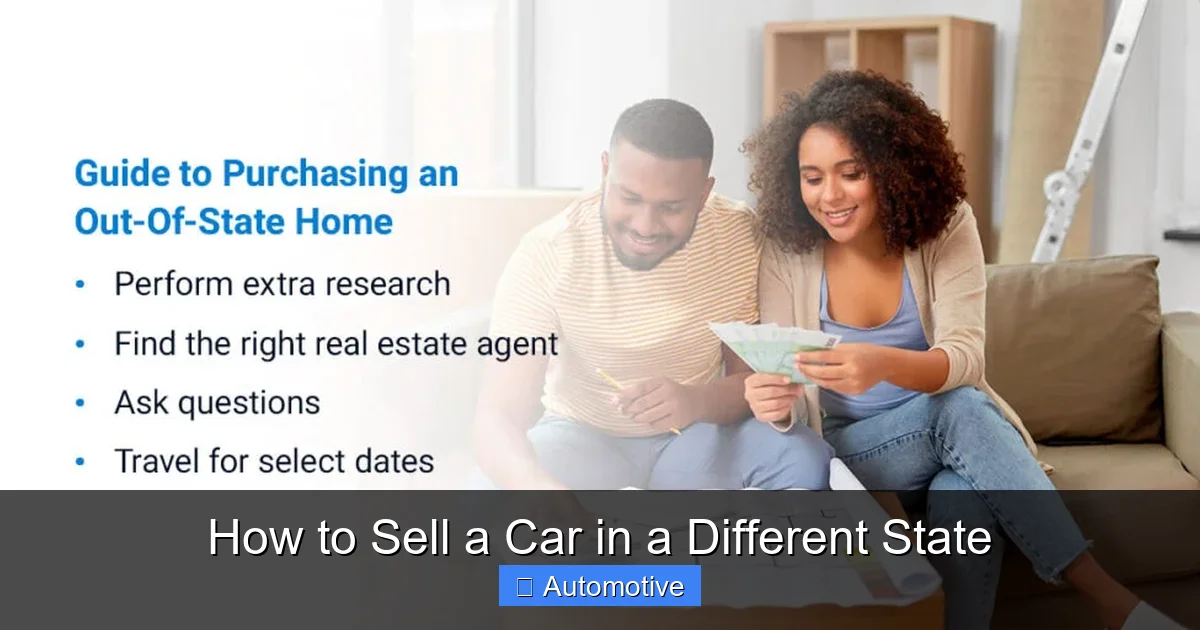 How to Sell a Car in a Different State