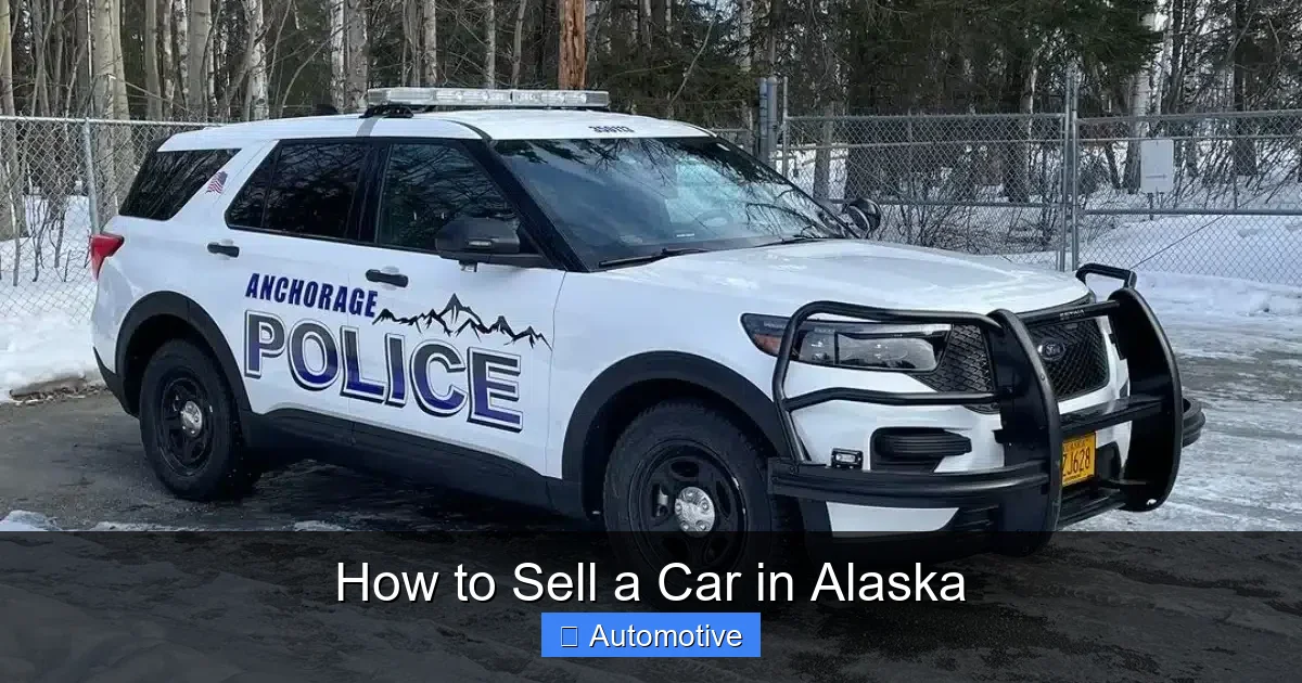 How to Sell a Car in Alaska