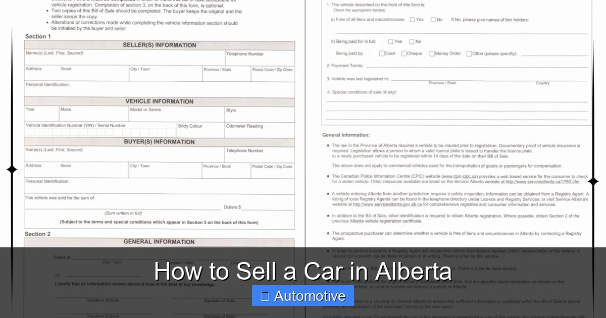How to Sell a Car in Alberta